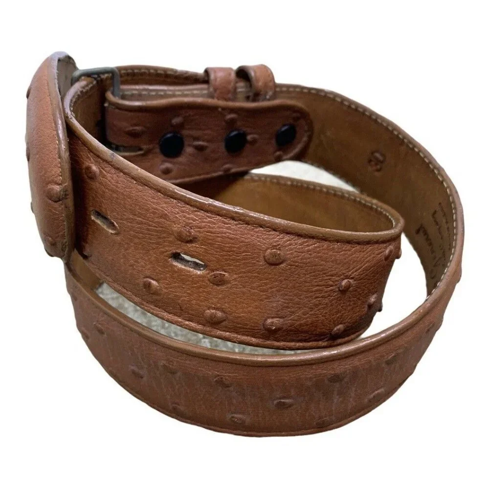 El General Mexico Western Belt sz 30‎ Tan Ostrich